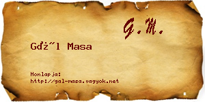 Gál Masa névjegykártya